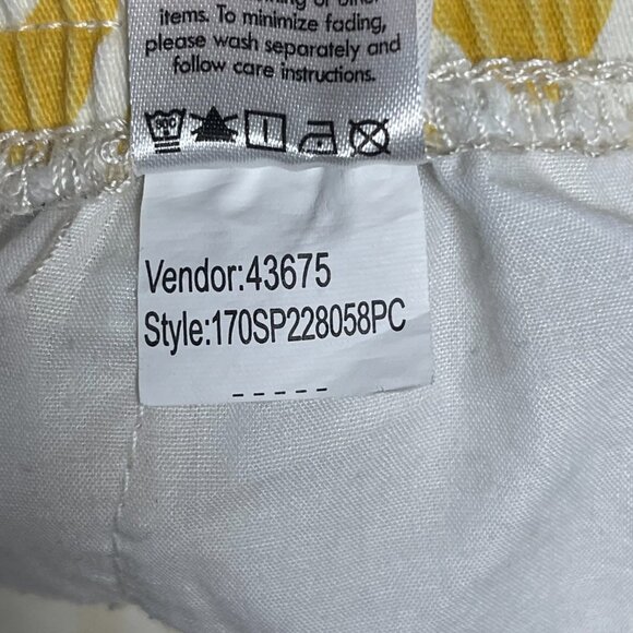 PacSun Mens Volley Shorts Yellow White Wave Print Size L - Picture 8 of 8